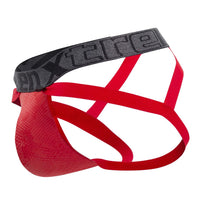 Xtremen 91128 Snake Print Jockstrap Color Red