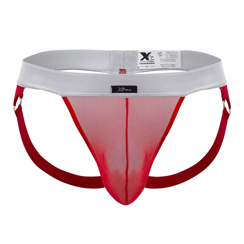 Xtremen 91134 Mesh Jockstrap Color rojo