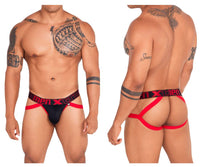 Xtremen 91139 Color de jockstrap de sport noir