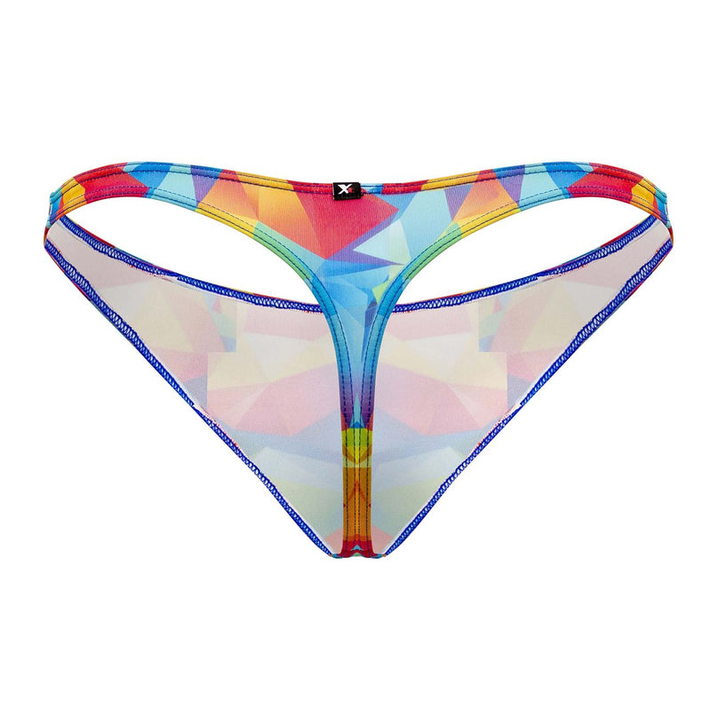 Xtremen 91146 Printed Microfiber Thongs Color Rainbow Prism