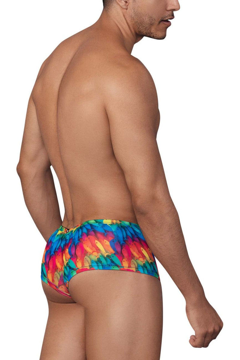 Xtremen 91147 Trunks en microfibre imprimé Couleur de poisson arc-en-ciel