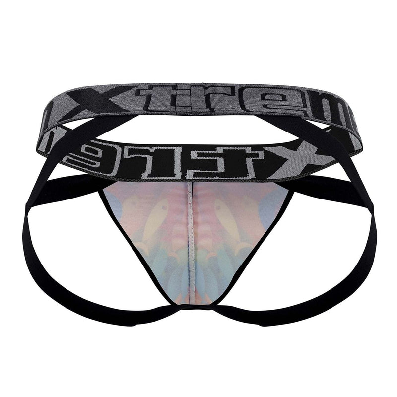 Xtremen 91148 Printed Microfiber Jockstrap Color Rainbow Fish