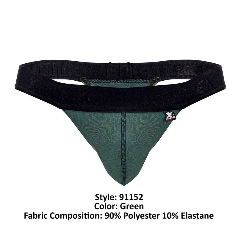 Xtremen 91152 Destellante tangas color verde