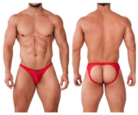 Xtremen 91153 Tulle Mesh Jockstrap Color Red