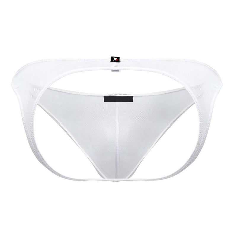 Xtremen 91153 TULLE MESH JOCKSTRAP COULEUR BLANC