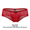 Xtremen 91154 Tulle Mesh Trunks color rojo