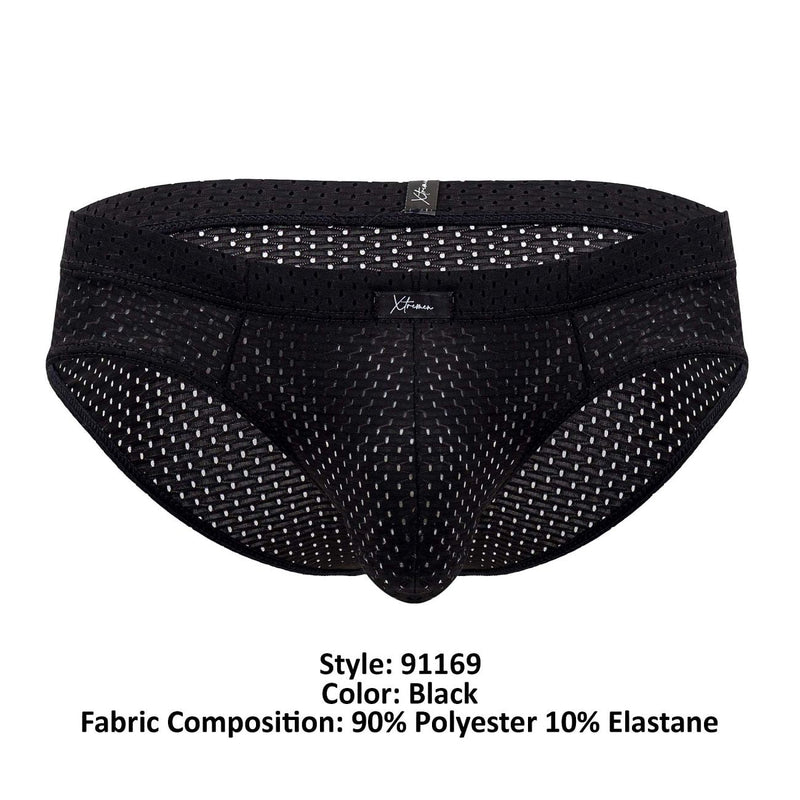 Xtremen 91169 Mesh Briefs Color noir