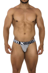 Xtremen 91184 Mesh Thongs Color Grey