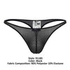 Xtremen 91185 Mesh tangas color negro