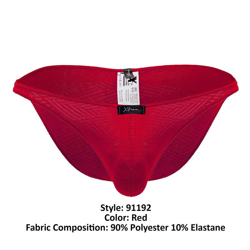 Xtremen 91192 Jacquard bikini color rojo