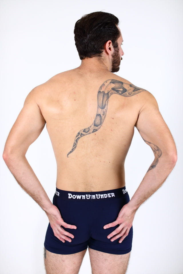 DownUnder Apparel Basic Boxer Briefs In Black, Navy Blue and White.  Menswear. For The Boys!