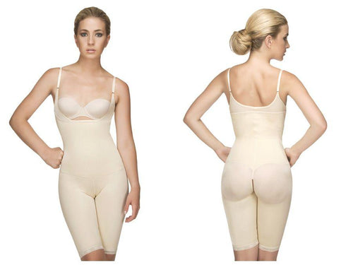 Vedette 504 Isabelle Strapless Mid Thigh Body w/ Buttock Enhancer Colo –