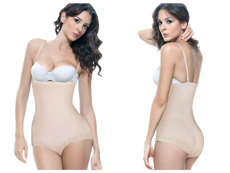  Full Body Girdle Strapless Women's Solid Color Long